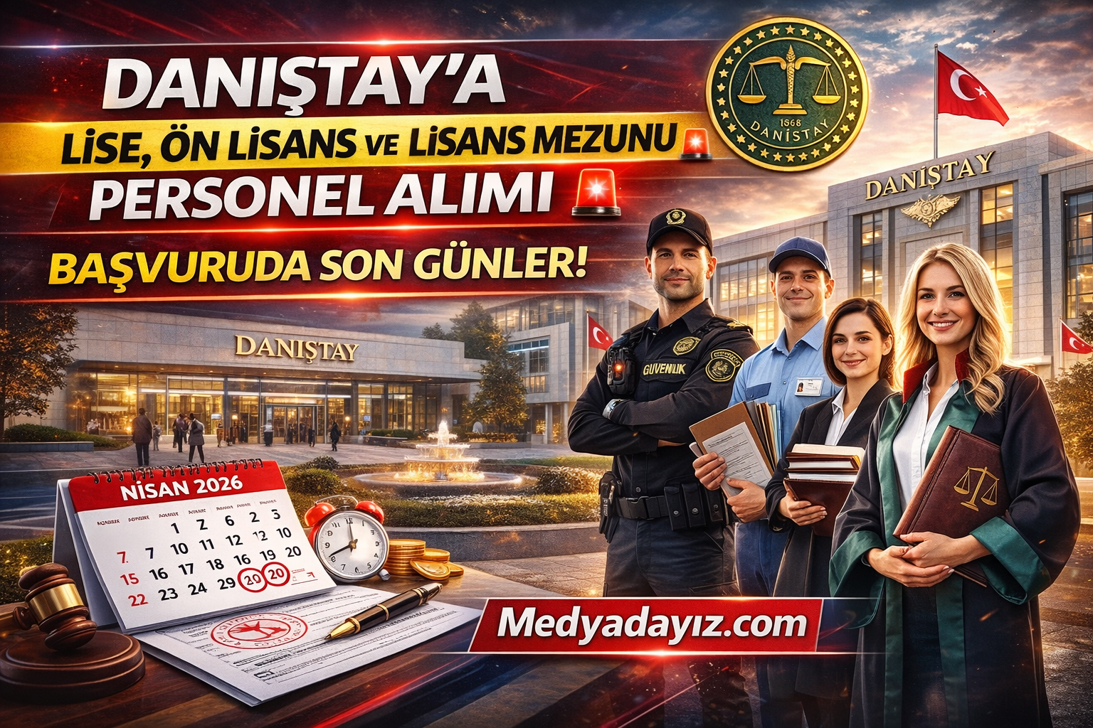 Danıştay’a Lise, Ön Lisans ve Lisans Mezunu Personel Alımı 🚨 Başvuruda Son Günler!
