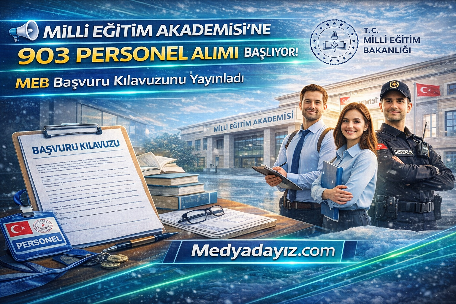 📢 Milli Eğitim Akademisi’ne 903 Personel Alımı Başlıyor! MEB Başvuru Kılavuzunu Yayınladı