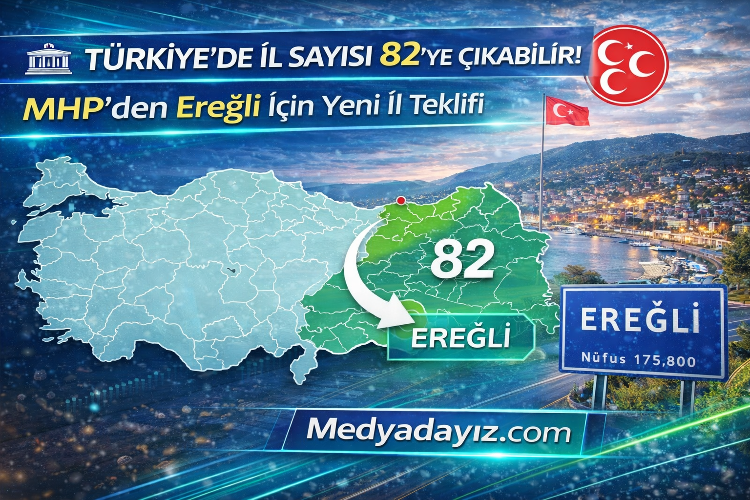 🏛️ Türkiye’de İl Sayısı 82’ye Çıkabilir! MHP’den Ereğli İçin Yeni İl Teklifi