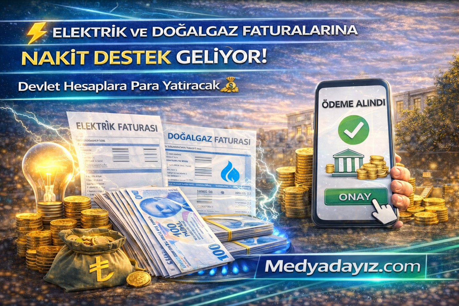 ⚡ Elektrik ve Doğalgaz Faturalarına Nakit Destek Geliyor! Devlet Hesaplara Para Yatıracak 💰
