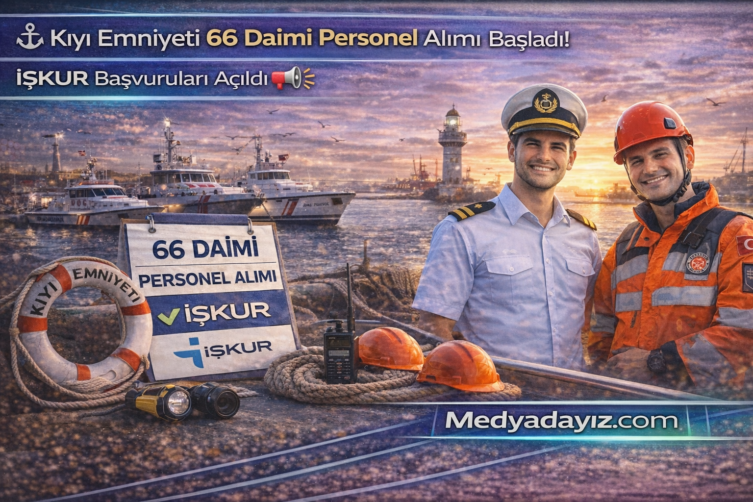 ⚓ Kıyı Emniyeti 66 Daimi Personel Alımı Başladı! İŞKUR Başvuruları Açıldı 📢