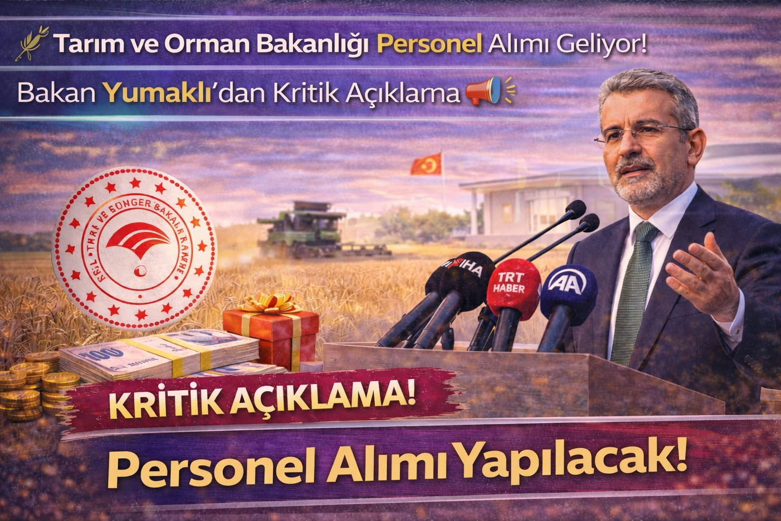 🌾 Tarım ve Orman Bakanlığı Personel Alımı Geliyor! Bakan Yumaklı’dan Kritik Açıklama 📢