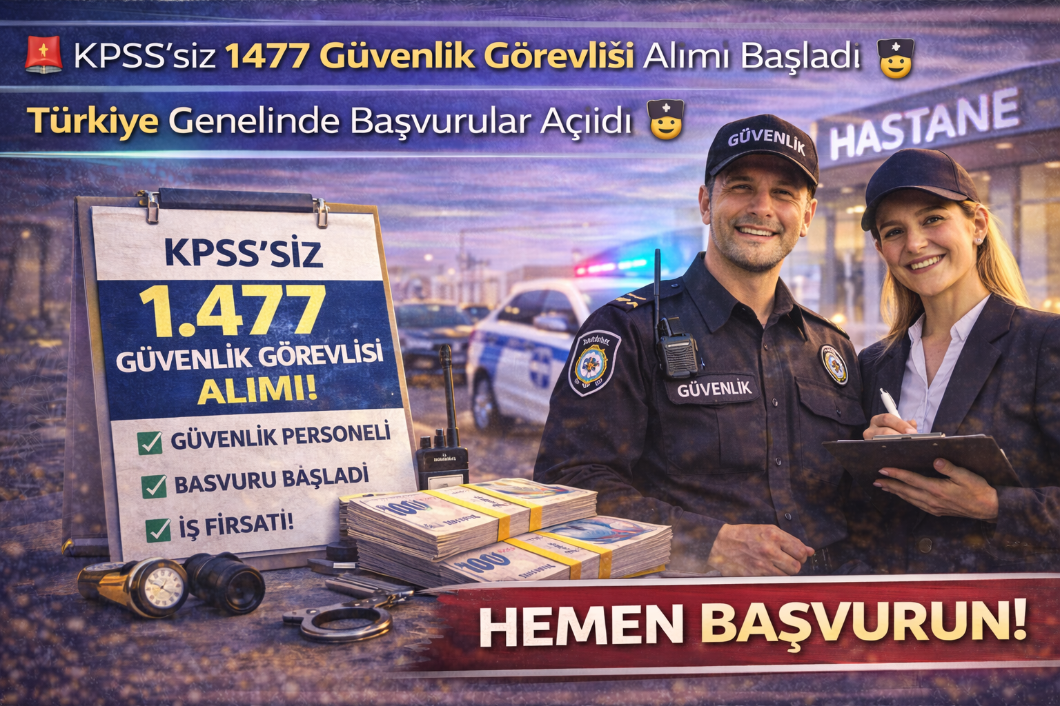 🚨 KPSS’siz 1477 Güvenlik Görevlisi Alımı Başladı! Türkiye Genelinde Başvurular Açıldı 👮