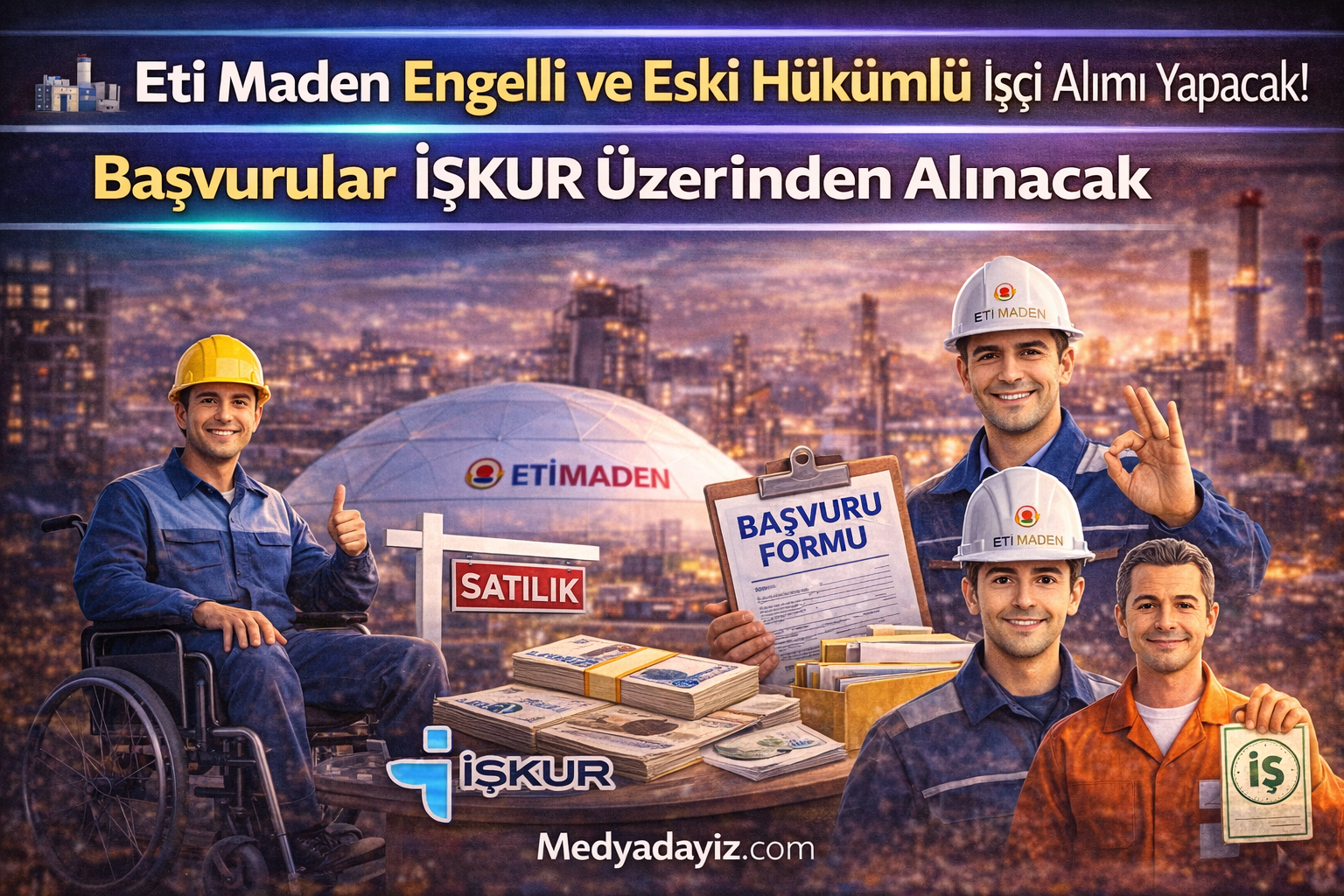 🏭 Eti Maden Engelli ve Eski Hükümlü İşçi Alımı Yapacak! Başvurular İŞKUR Üzerinden Alınacak