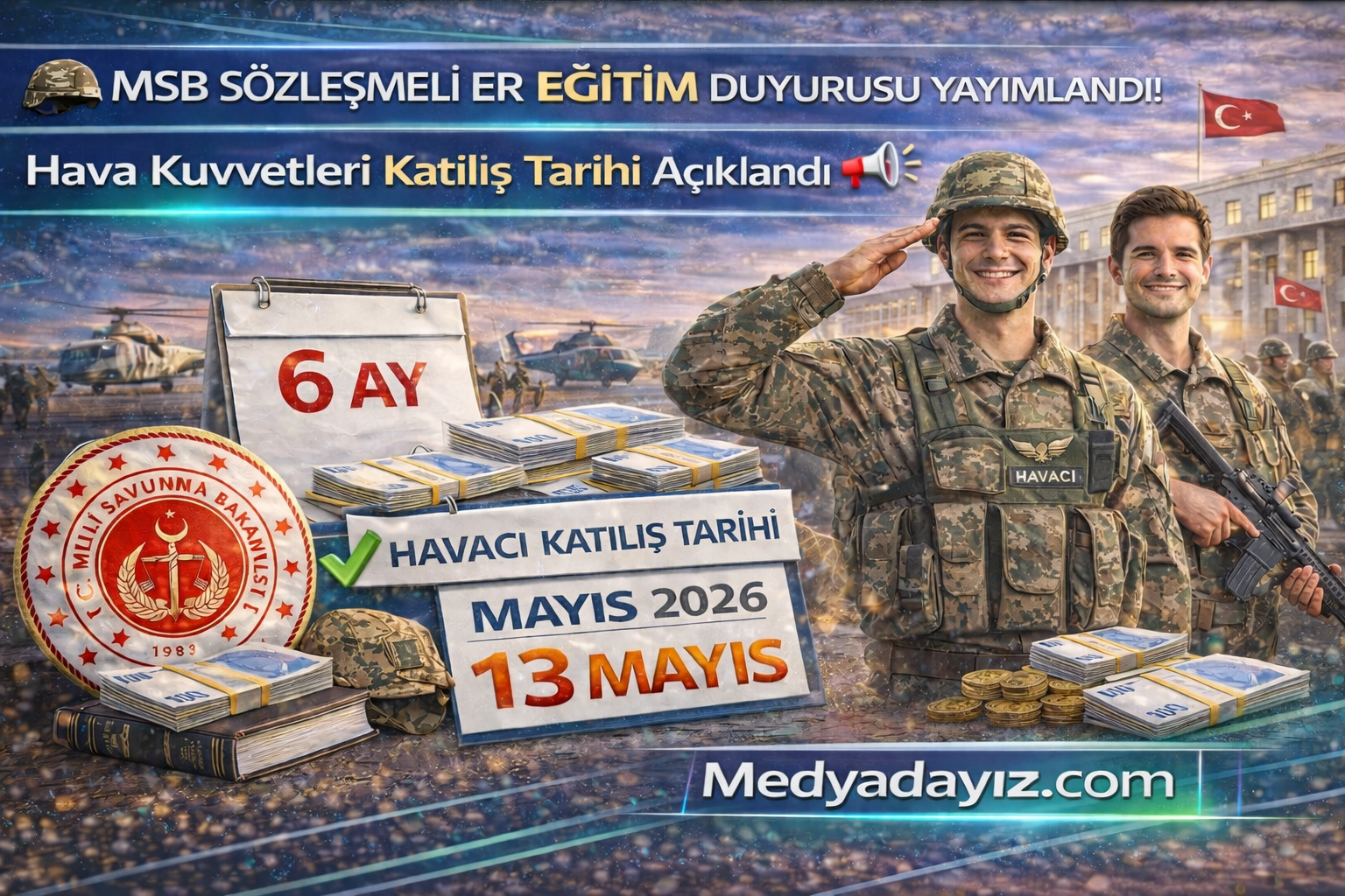 🪖 MSB Sözleşmeli Er Eğitim Duyurusu Yayımlandı! Hava Kuvvetleri Katılış Tarihi Açıklandı 📢