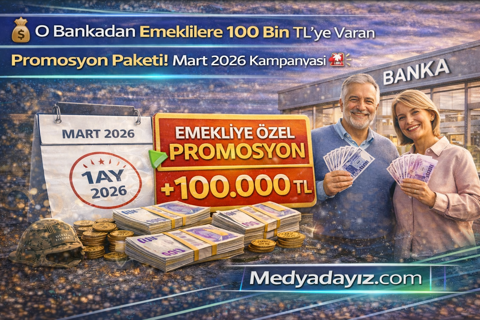 💰 O Bankadan Emeklilere 100 Bin TL’ye Varan Promosyon Paketi! Mart 2026 Kampanyası Başladı 🚨