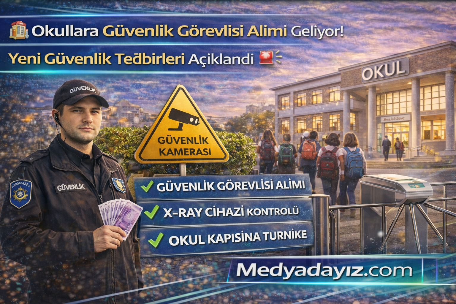 🏫 Okullara Güvenlik Görevlisi Alımı Geliyor! Yeni Güvenlik Tedbirleri Açıklandı 🚨