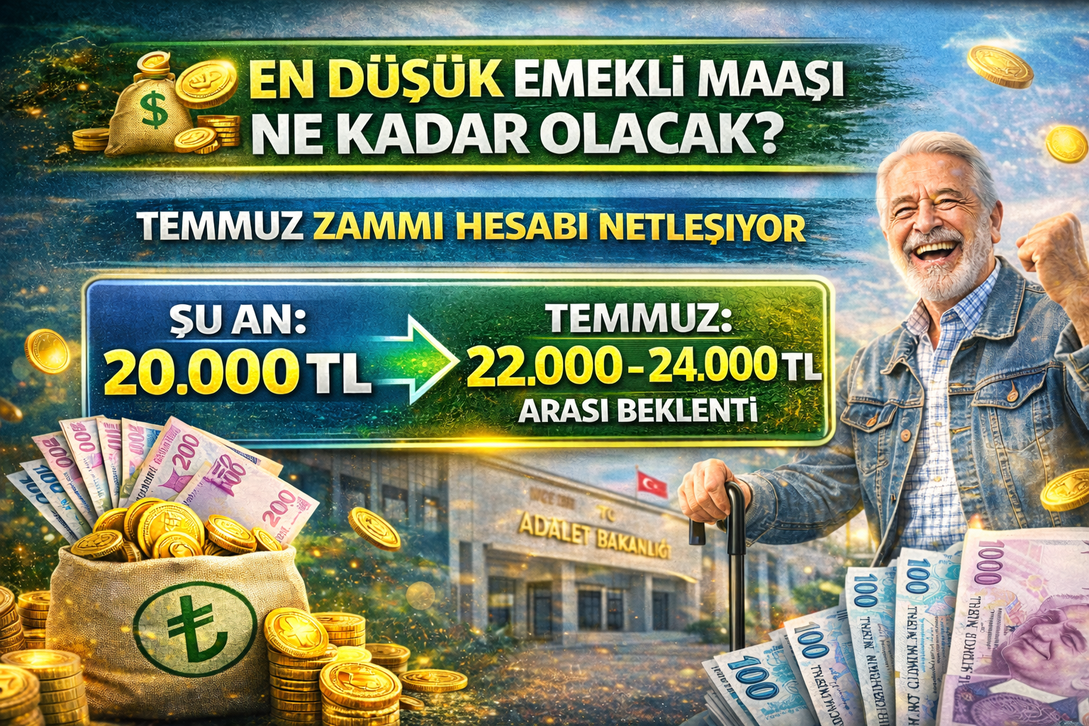 💰 En Düşük Emekli Maaşı Ne Kadar Olacak? Temmuz Zammı Hesabı Netleşiyor
